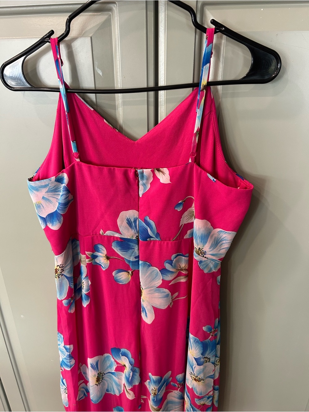 Lulus Wandering Wendy Magenta Floral Print Maxi Dress Size XL - Picture 3 of 10